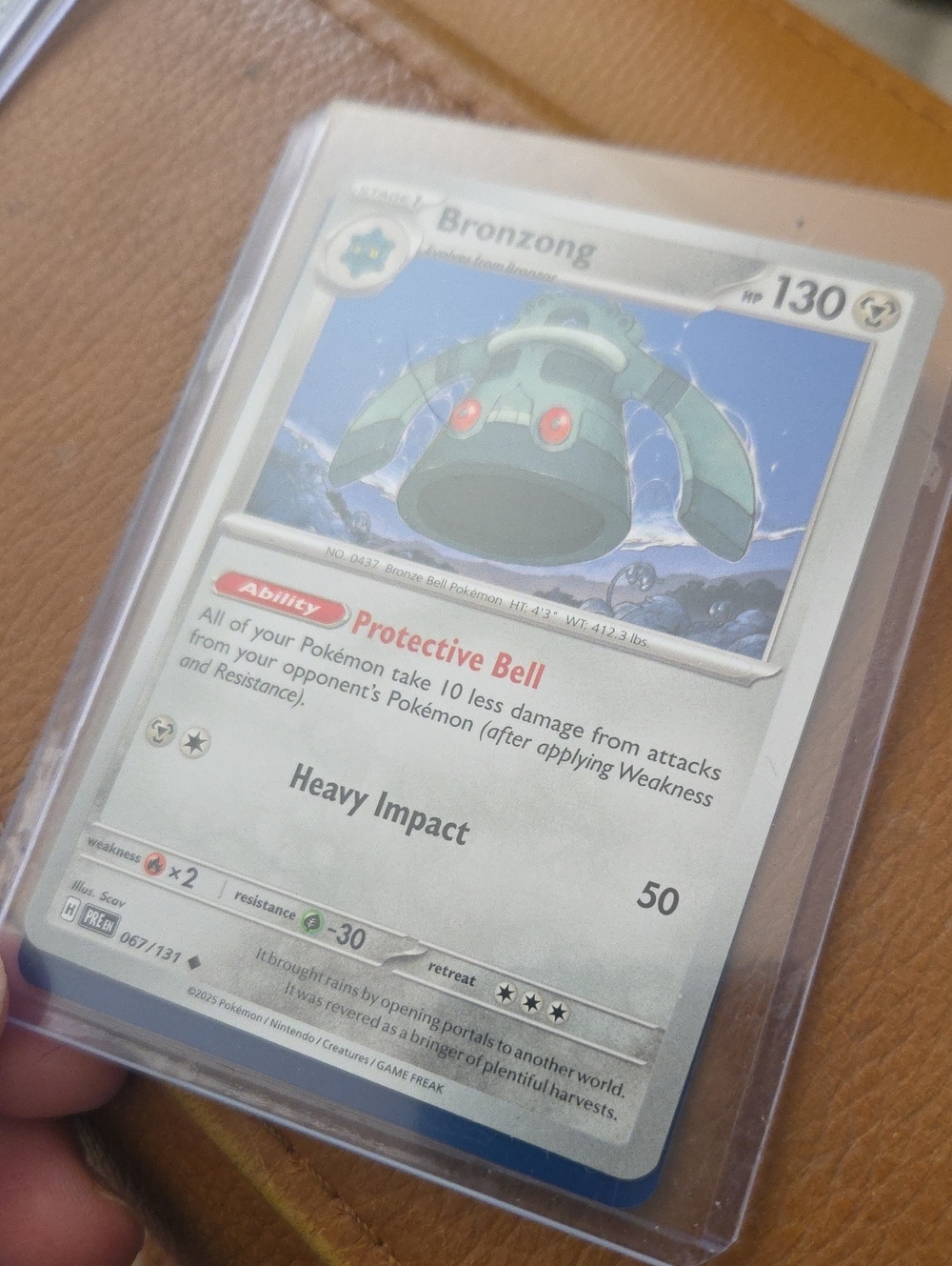 2 Mint Pokemon Bronzong Card - Silver, Blue, Green Artwork